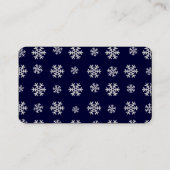 Sneeuwvlok Visitekaartjes (Achterkant)
