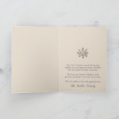 Sneeuwvlok Vrolijke Kerstmis Kaart (Binnen)