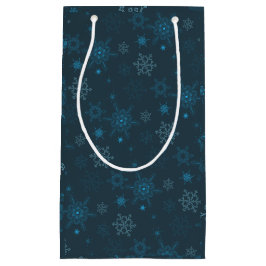 Sneeuwvlok winter blauw naadloos patroon klein cadeauzakje