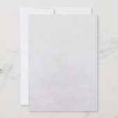 Sneeuwvlok Winter Kerstfeest uitnodiging (Achterkant)