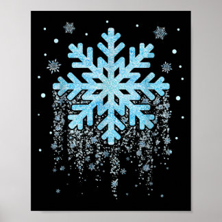 Sneeuwvlok Winter Kerstmis Matching Mannen vrouwen Poster