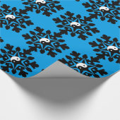 Sneeuwvlok - yin yang cadeaupapier (Hoek)