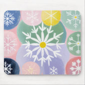 sneeuwvlokconstellaties muismat (Voorkant)