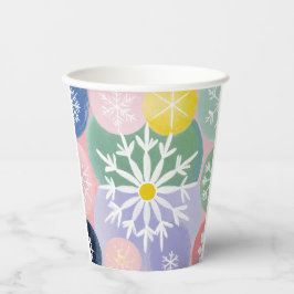 sneeuwvlokconstellaties papieren bekers