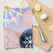 sneeuwvlokconstellaties theedoek (Quarter Fold)