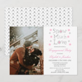 Sneeuwvloke winterwedstrijd kaart (Voorkant / Achterkant)