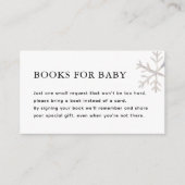 Sneeuwvlokje Baby Het is koud buiten Boeken voor b Informatiekaartje (Voorkant)