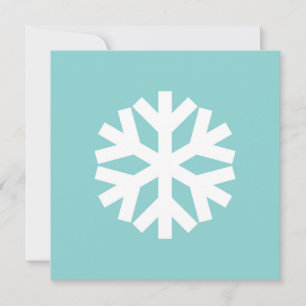 Sneeuwvlokje blauw kaart