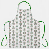 Sneeuwvlokke Keuken Rood Groen Wit Kerstmis Schort (Voorkant)