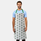 Sneeuwvlokke Keuken Rood Groen Wit Kerstmis Schort (Gedragen)