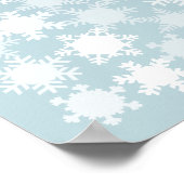 Sneeuwvlokken - 100 Signature Guest Book Alternati Poster (Hoek)