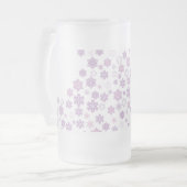 sneeuwvlokken-2 matglas bierpul (Voorkant links)