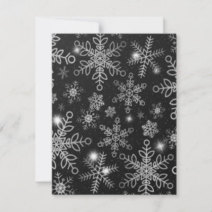 Sneeuwvlokken 8 notitiekaartje