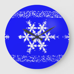 Sneeuwvlokken Acrylwandklok Grote Klok