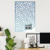 Sneeuwvlokken - Alternatief handboek handtekeninge Poster (Thuiskantoor)