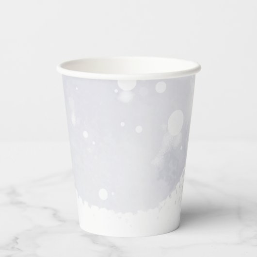 Sneeuwvlokken Baby Het is koude buitenband Baby sh Papieren Bekers (Achterkant)