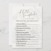 sneeuwvlokken baby shower dat moeder kent kaart (Voorkant)