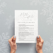 sneeuwvlokken baby shower dat moeder kent kaart