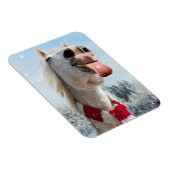 Sneeuwvlokken bij het vangen van paarden magneet (Rechterzijde)