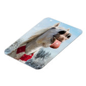 Sneeuwvlokken bij het vangen van paarden magneet (Linkerzijde)