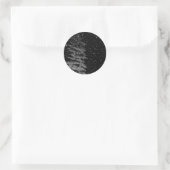 Sneeuwvlokken bij nacht envelopzegels ronde sticker (Tas)