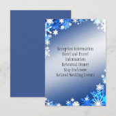 Sneeuwvlokken Bijkaart Kaart (Voorkant / Achterkant)