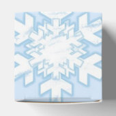 Sneeuwvlokken (blauw) bedankdoosjes (Bovenkant)