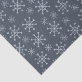 Sneeuwvlokken - blauw tissuepapier (Detail)