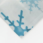 Sneeuwvlokken Bling Kerstmis Fleece Deken (Hoek)
