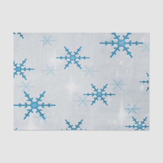 Sneeuwvlokken Bling Kerstmis Tissuepapier (Voorkant)