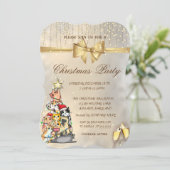 Sneeuwvlokken, Bow, Pine Tree Cats met kerstfeest Kaart (Staand voorkant)