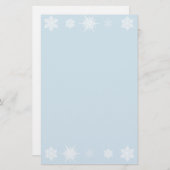 Sneeuwvlokken Briefpapier (Voorkant / Achterkant)