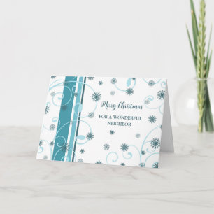 Sneeuwvlokken Buurman Vrolijke Kerstmis Kaart