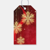 Sneeuwvlokken Cadeaulabel (Achterkant)