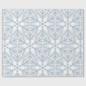 Sneeuwvlokken Cadeaupapier (Vlak)