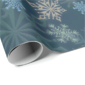 Sneeuwvlokken Cadeaupapier (Rol Hoek)