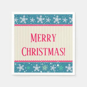 Sneeuwvlokken & Cadeaus servetten
