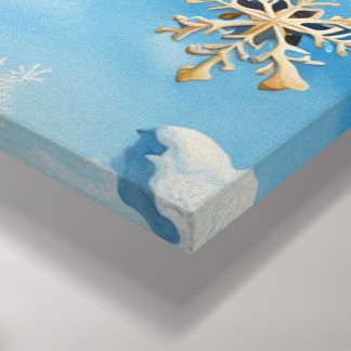 Sneeuwvlokken Canvas Afdruk