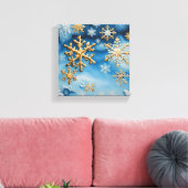 Sneeuwvlokken Canvas Afdruk (Insitu (Woonkamer))