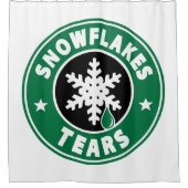 sneeuwvlokken douchegordijn (Voorkant)