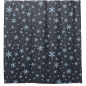 Sneeuwvlokken Douchegordijn (Voorkant)