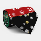 Sneeuwvlokken en diamanten Stropdas (Opgerold)