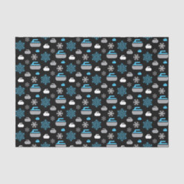 Sneeuwvlokken en krullingspapier tissuepapier