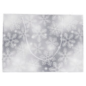 Sneeuwvlokken en -lichten groot cadeauzakje (Achterkant)