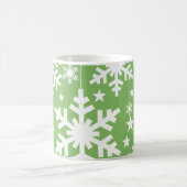 Sneeuwvlokken en Mok van sterren, groen (Center)