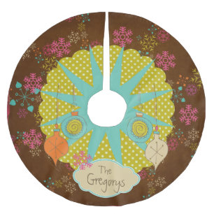 Sneeuwvlokken en Starburst Persoonlijke boomrokken Kerstboom Rok