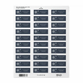 Sneeuwvlokken Etiket (Full Sheet)