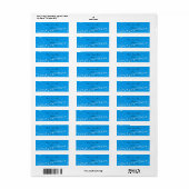Sneeuwvlokken Etiket (Full Sheet)