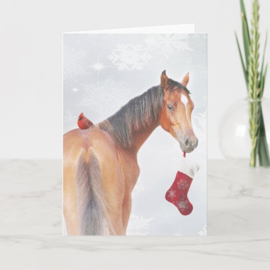 Sneeuwvlokken Feestdagen Kaart (Voorkant)