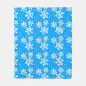 Sneeuwvlokken Fleece Deken (Voorkant)